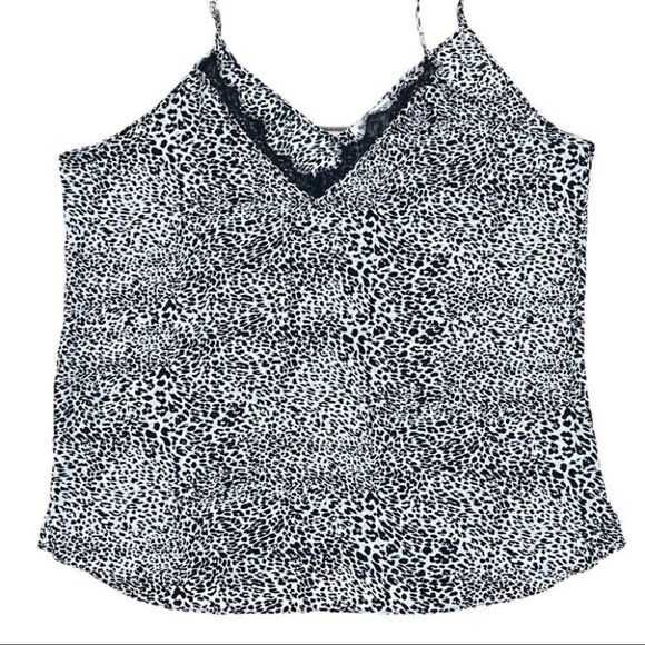 Rachel Zoe Lace Leopard Animal Print Tank Top - Picture 1 of 6